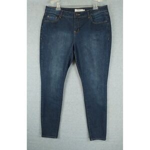 Torrid Denim Women's 18T Medium Dark Wash Blue Stretch Denim Slim Straight Jeans